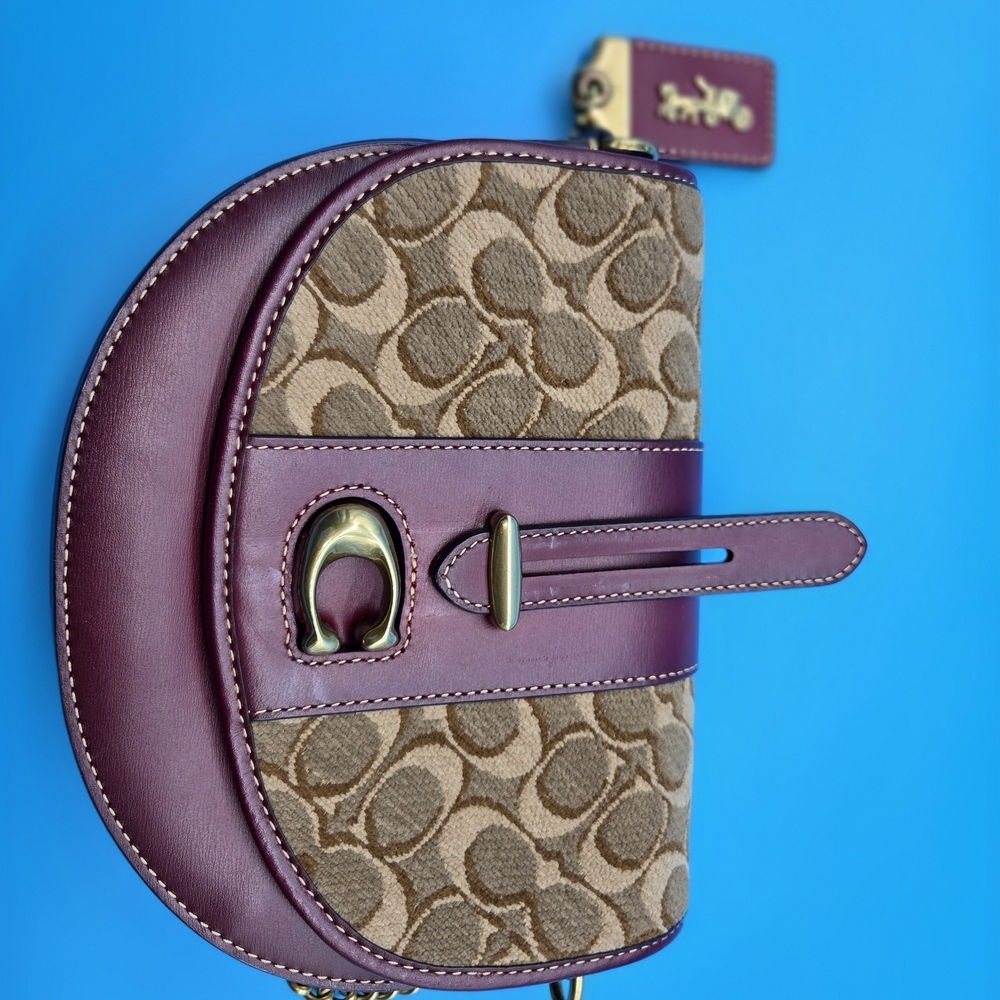 Coach Purple and Brown Women's Bag - Picture 3 of 12